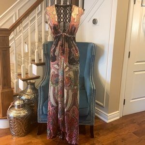 Maxi Dress, Multiple Colors, Crochet back. SKY Brand.